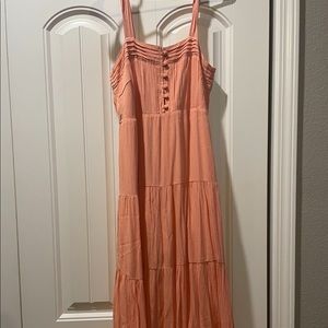 Peach Midi Dress Size S New with Tags
